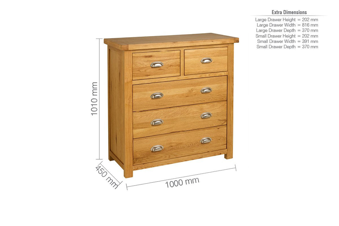 Birlea Woburn 3 + 2 Chest (DHD)