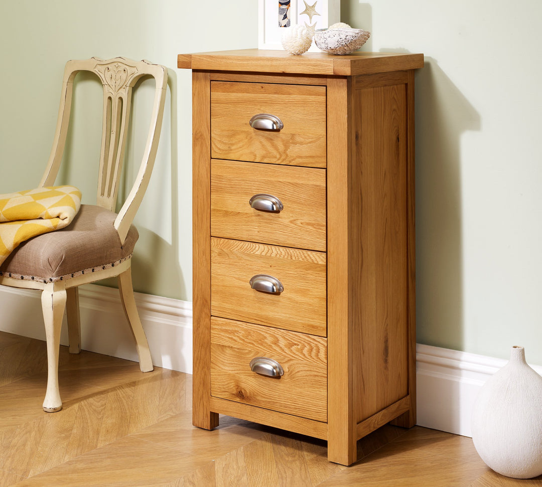Birlea Woburn 4 Drawer Narrow Chest (DHD)