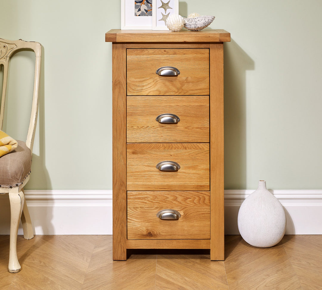 Birlea Woburn 4 Drawer Narrow Chest (DHD)