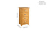 Birlea Woburn 4 Drawer Narrow Chest (DHD)