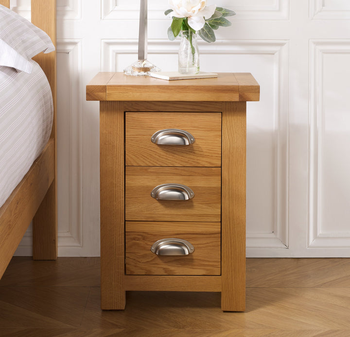 Birlea Woburn Small 3 Drawer Bedside (DHD)
