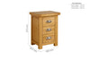 Birlea Woburn Small 3 Drawer Bedside (DHD)