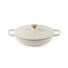 Salter Chester 30cm Shallow Cast Iron Casserole Pot – Cream