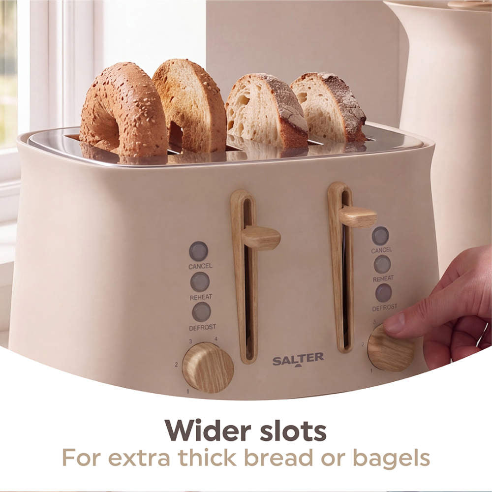 Salter Malmo 4 Slice Toaster Stone