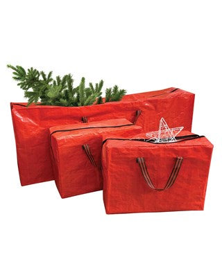 Premium Pack of 3 Christmas Storage Bags (1Tree Bag+2AccessoryBags)