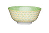 KitchenCraft Green Geometric Ceramic Bowl, 16cm