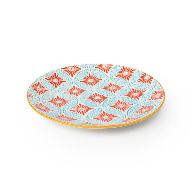 Mikasa Blue Mosaic Stoneware Side Plate, 18cm