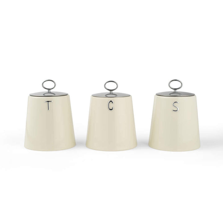 Salter Retro 3-Piece Canister Set - Cream