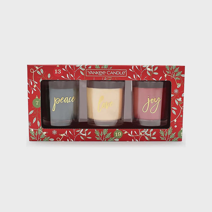 Yankee 3Pc Xmas Candles Gift Set