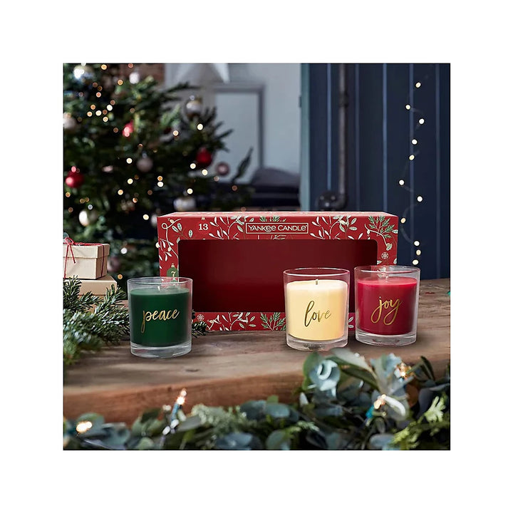 Yankee 3Pc Xmas Candles Gift Set