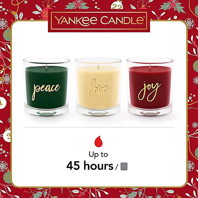 Yankee 3Pc Xmas Candles Gift Set