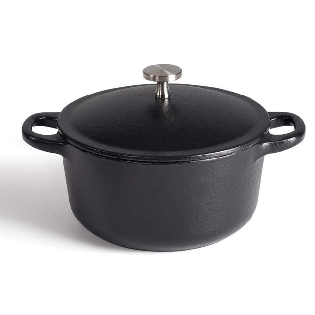 10cm mini cast iron casserole dish with lid
