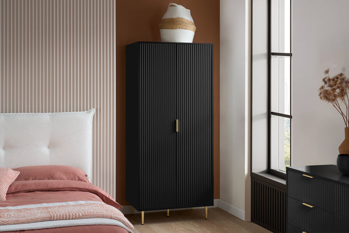 Birlea Zara 2 Door Fluted Wardrobe (Self Assembly) (DHD)