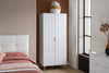 Birlea Zara 2 Door Fluted Wardrobe (Self Assembly) (DHD)