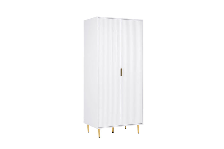 Birlea Zara 2 Door Fluted Wardrobe (Self Assembly) (DHD)