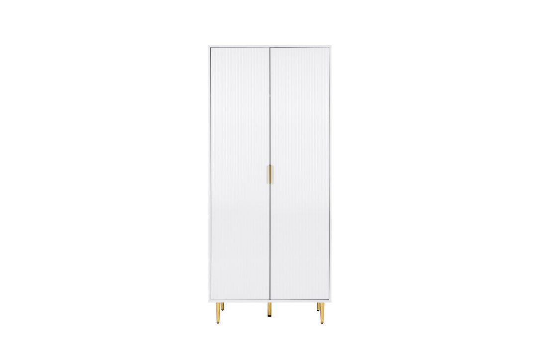 Birlea Zara 2 Door Fluted Wardrobe (Self Assembly) (DHD)