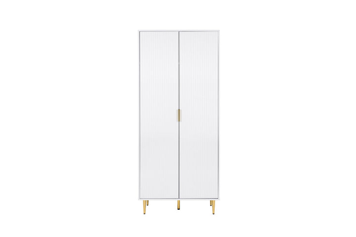 Birlea Zara 2 Door Fluted Wardrobe (Self Assembly) (DHD)