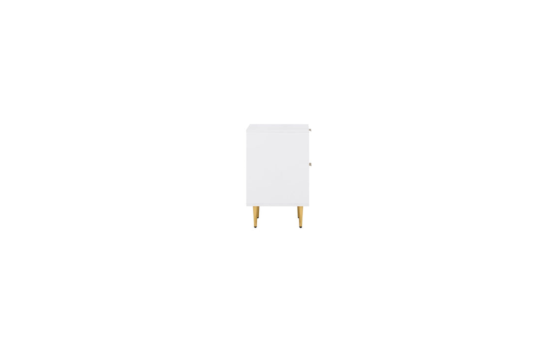 Birlea Zara 2 Drawer Fluted Bedside (Self Assembly) (DHD)