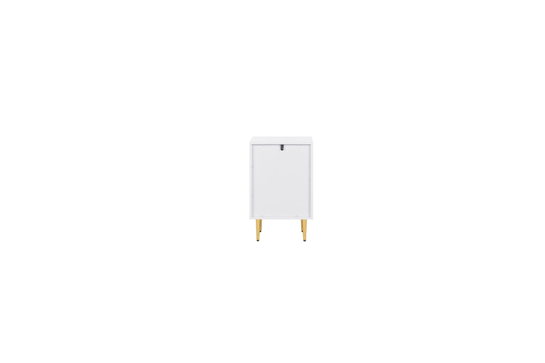 Birlea Zara 2 Drawer Fluted Bedside (Self Assembly) (DHD)
