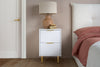 Birlea Zara 2 Drawer Fluted Bedside (Self Assembly) (DHD)