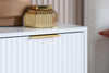 Birlea Zara 2 Drawer Fluted Bedside (Self Assembly) (DHD)