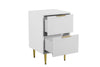 Birlea Zara 2 Drawer Fluted Bedside (Self Assembly) (DHD)