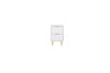 Birlea Zara 2 Drawer Fluted Bedside (Self Assembly) (DHD)