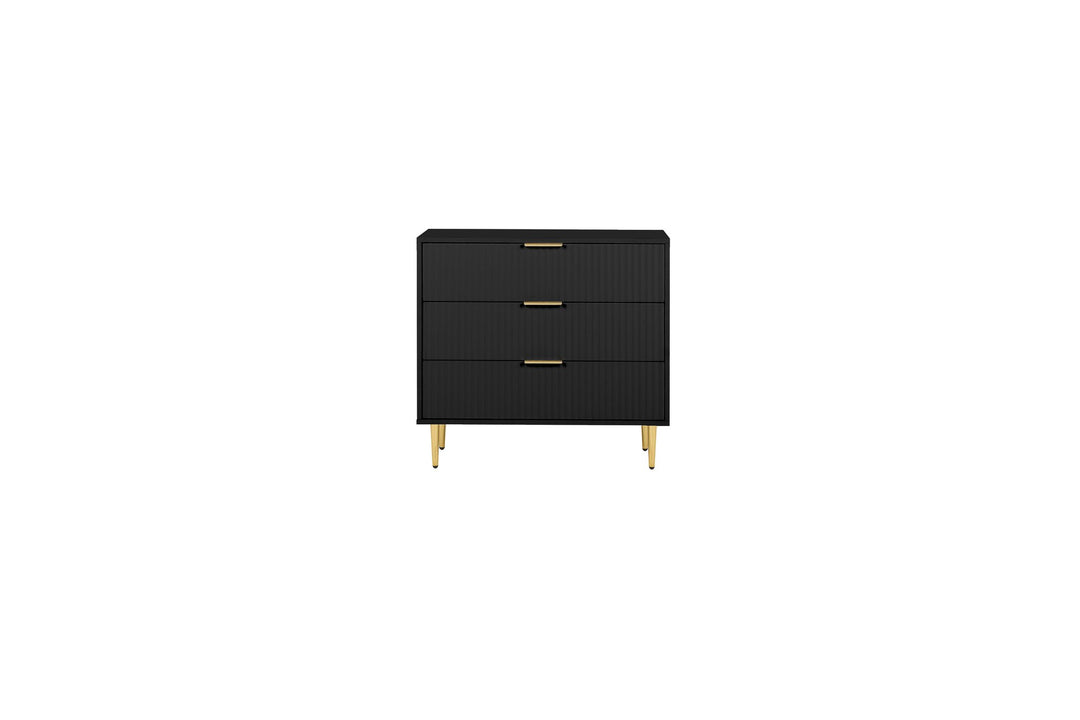 Birlea Zara 3 Drawer Fluted Chest (Self Assembly) (DHD)