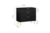 Birlea Zara 3 Drawer Fluted Chest (Self Assembly) (DHD)