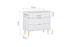 Birlea Zara 3 Drawer Fluted Chest (Self Assembly) (DHD)