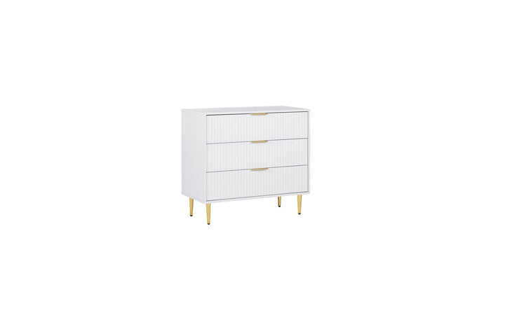 Birlea Zara 3 Drawer Fluted Chest (Self Assembly) (DHD)