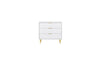 Birlea Zara 3 Drawer Fluted Chest (Self Assembly) (DHD)