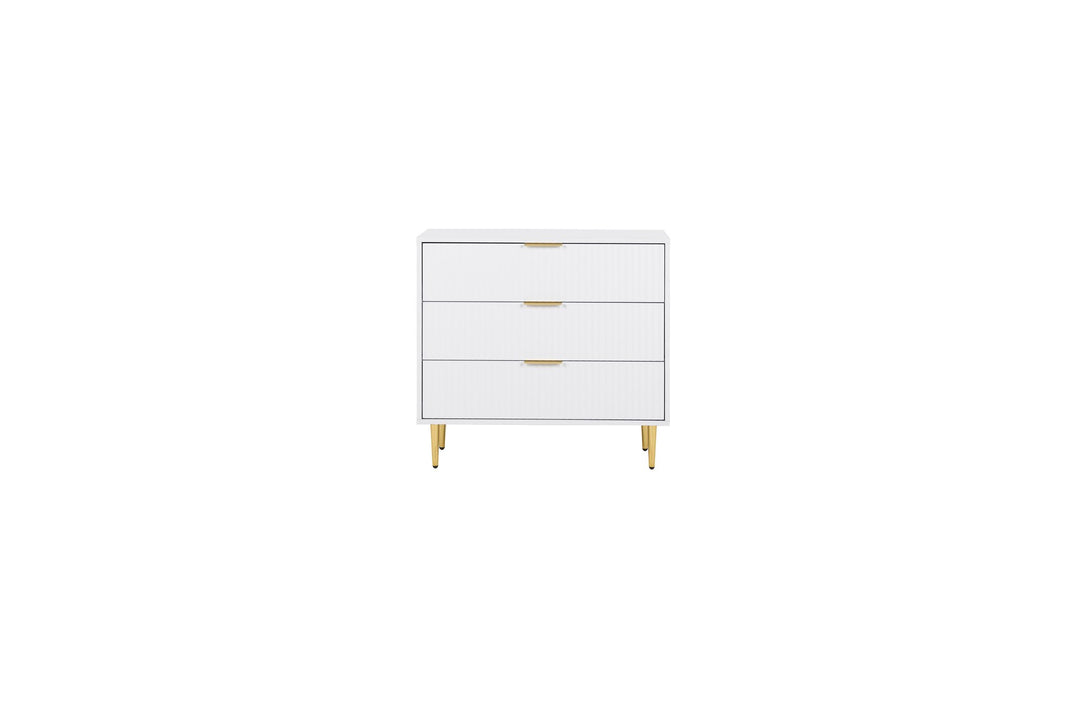 Birlea Zara 3 Drawer Fluted Chest (Self Assembly) (DHD)