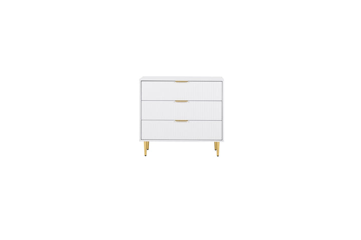 Birlea Zara 3 Drawer Fluted Chest (Self Assembly) (DHD)