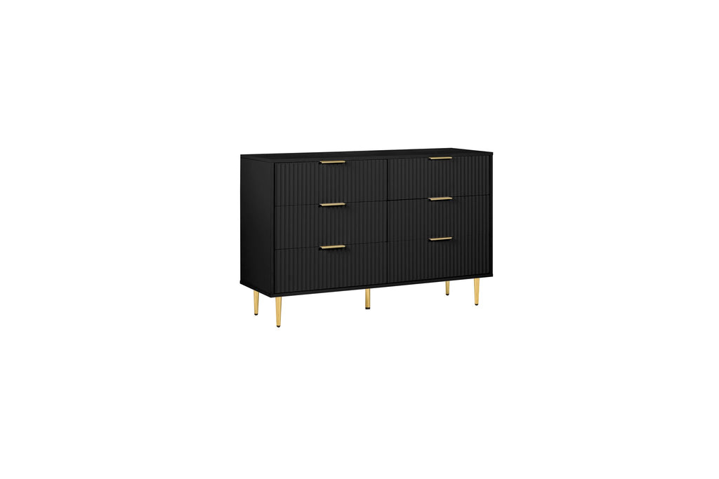 Birlea Zara 6 Drawer Fluted Chest (Self Assembly) (DHD)
