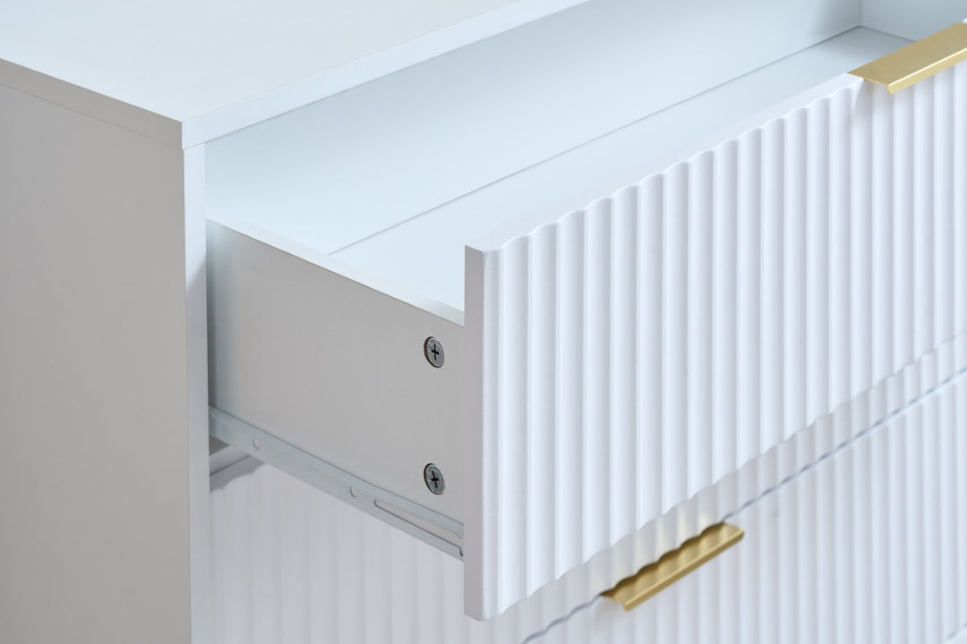 Birlea Zara 6 Drawer Fluted Chest (Self Assembly) (DHD)