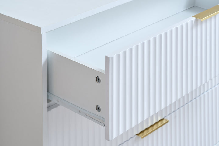 Birlea Zara 6 Drawer Fluted Chest (Self Assembly) (DHD)