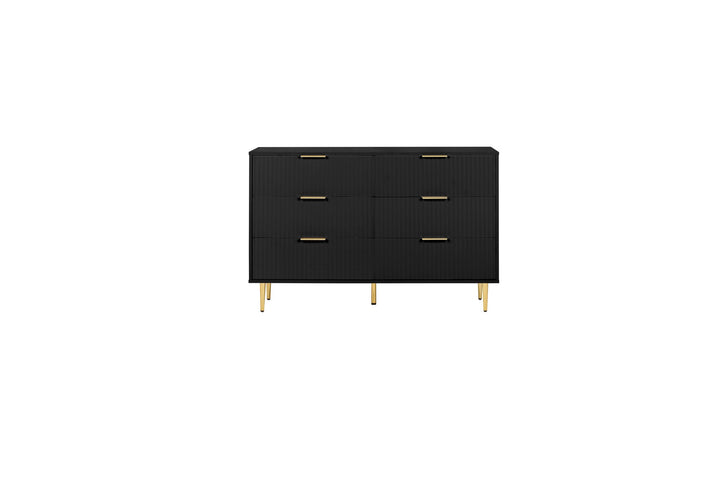 Birlea Zara 6 Drawer Fluted Chest (Self Assembly) (DHD)