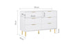 Birlea Zara 6 Drawer Fluted Chest (Self Assembly) (DHD)