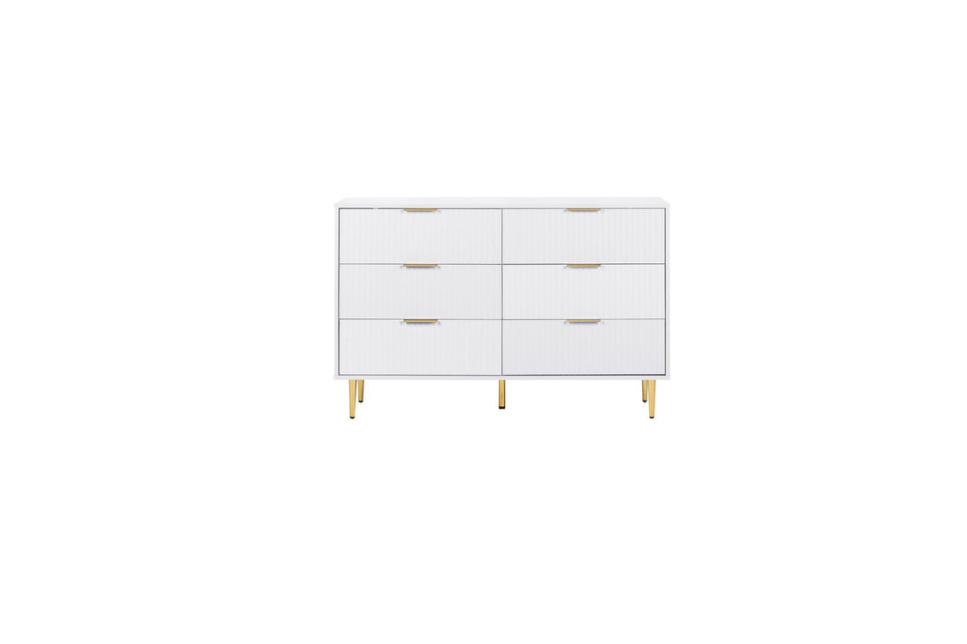 Birlea Zara 6 Drawer Fluted Chest (Self Assembly) (DHD)
