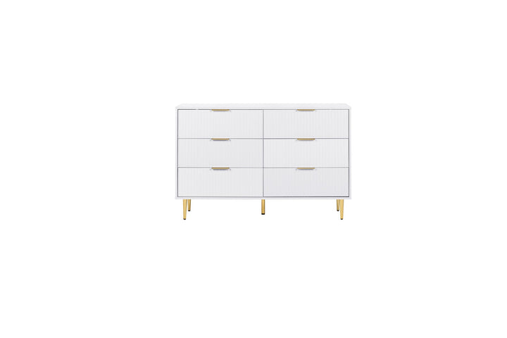 Birlea Zara 6 Drawer Fluted Chest (Self Assembly) (DHD)