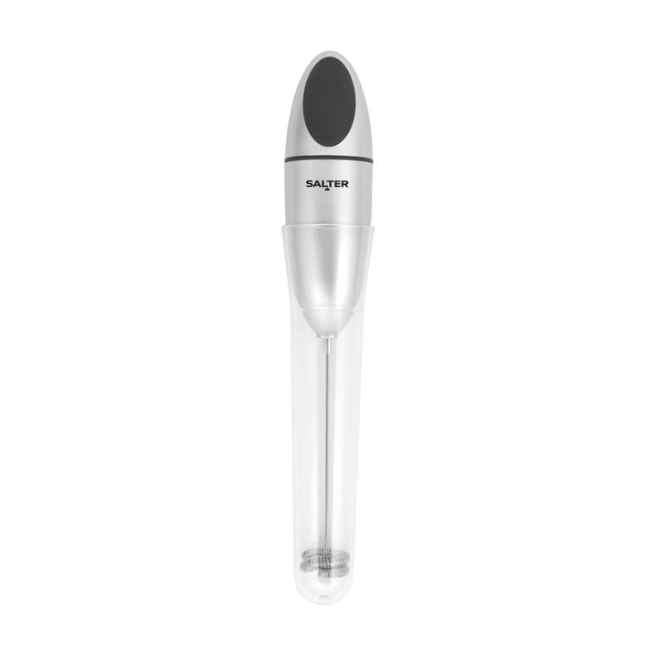 Salter Handheld Electric Milk Frother Silver